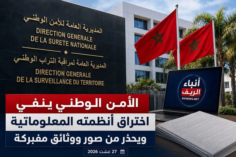 الأمن الوطني ينفي اختراق أنظمته المعلوماتية ويحذر من صور ووثائق مفبركة